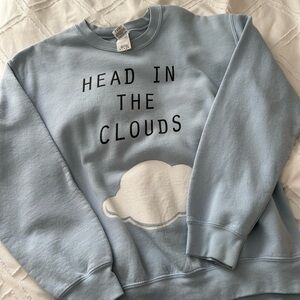 ariana grande “head in the clouds” sweatshirt